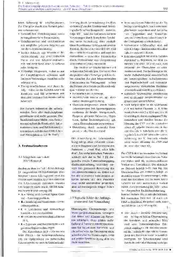 Vorschauseite 4: Die Erstversorgung des polytraumatisierten Patienten - Teil II: Klinische Grundversorgung
