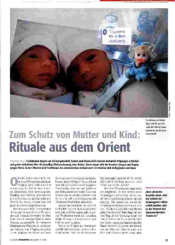 Vorschauseite 1: Zum Schutz von Mutter und Kind: Rituale aus dem Orient