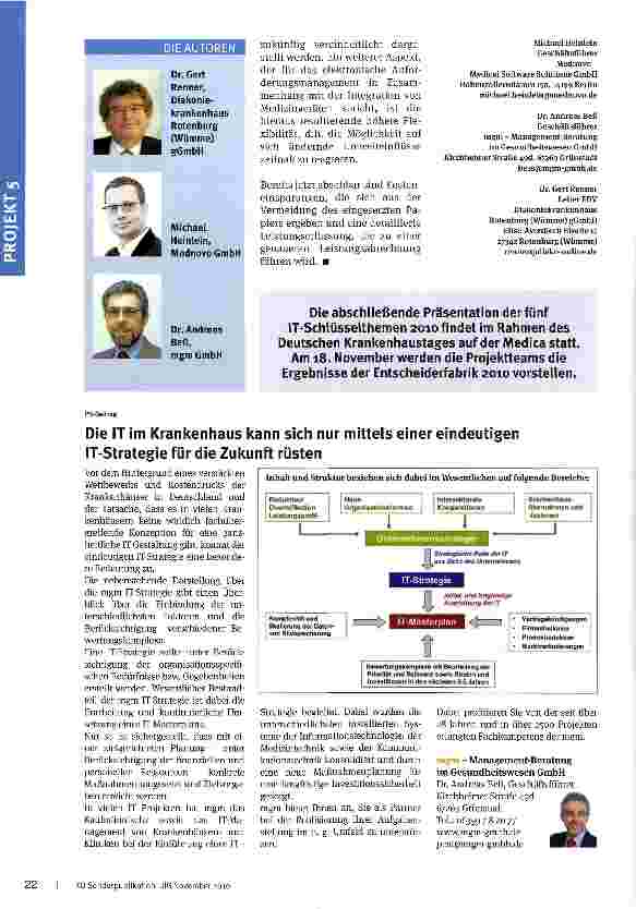 Vorschauseite 4: IT Meets Medizintechnik Prozessoptimierung effektiv und ganzheitlich