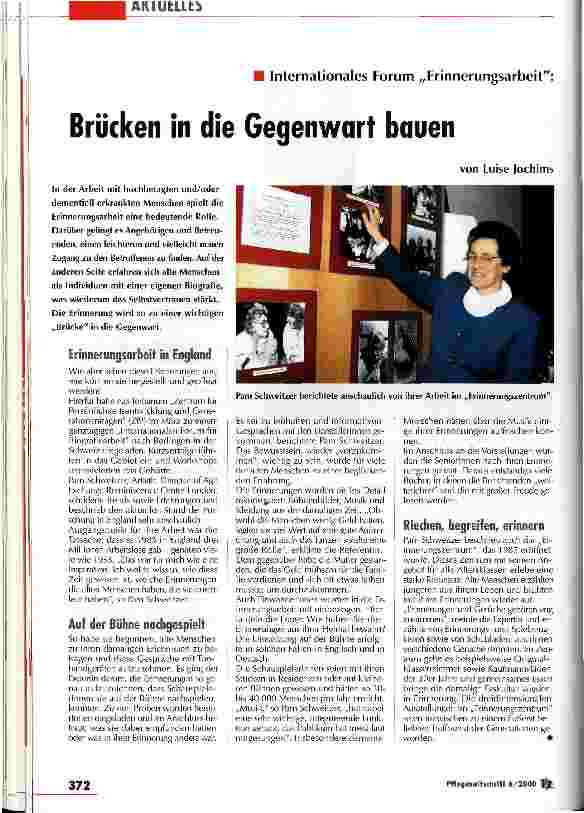 Vorschauseite 1: Brücken in die Gegenwart bauen
