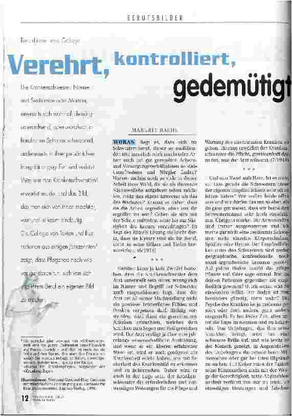 Vorschauseite 1: Verehrt, kontrolliert, gedemütigt Berufsbilder: eine Collage