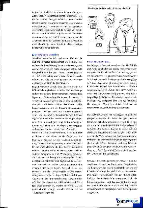 Vorschauseite 3: Rhythmen bestimmen unser Leistungsniveau