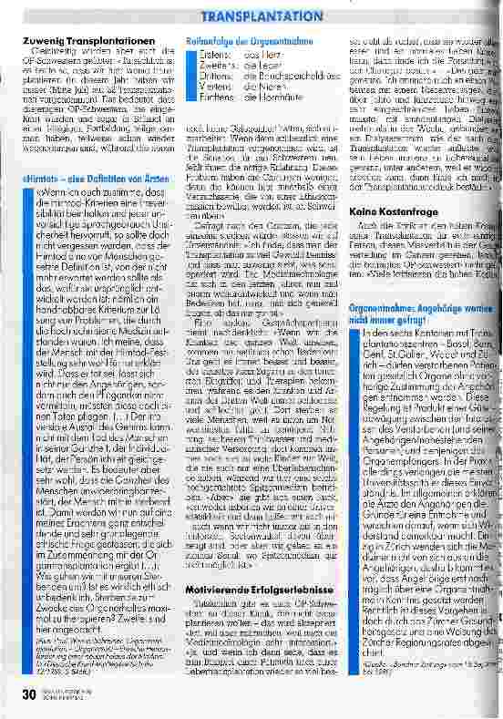 Vorschauseite 3: Wir möchten gern mehr transplantieren Die Sicht einer Operationsschwester