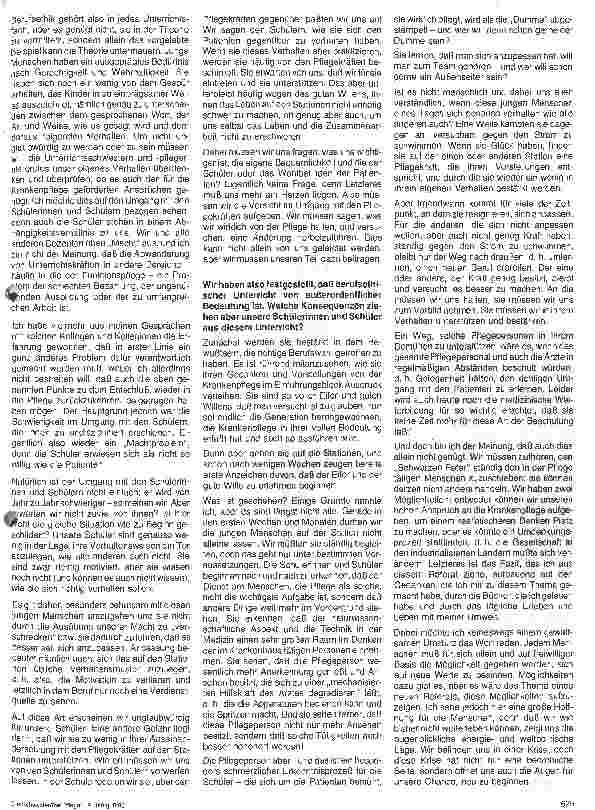 Vorschauseite 3: Stellenwert des berufsethischen Unterrichts im Rahmen der pflegerischen Ausbildung - 2. Bundestagung der Unterrichtsschwestern.