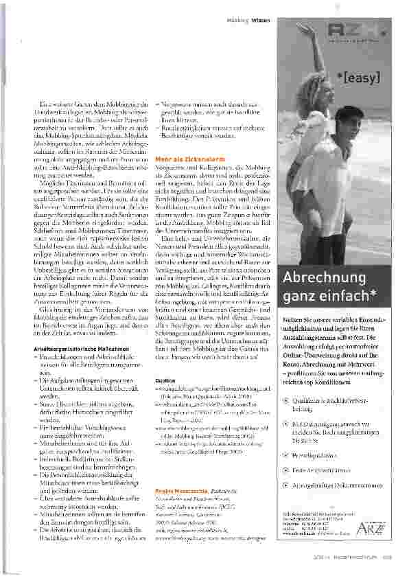 Vorschauseite 5: . .. und ewig grüßt das Mobbingtier
