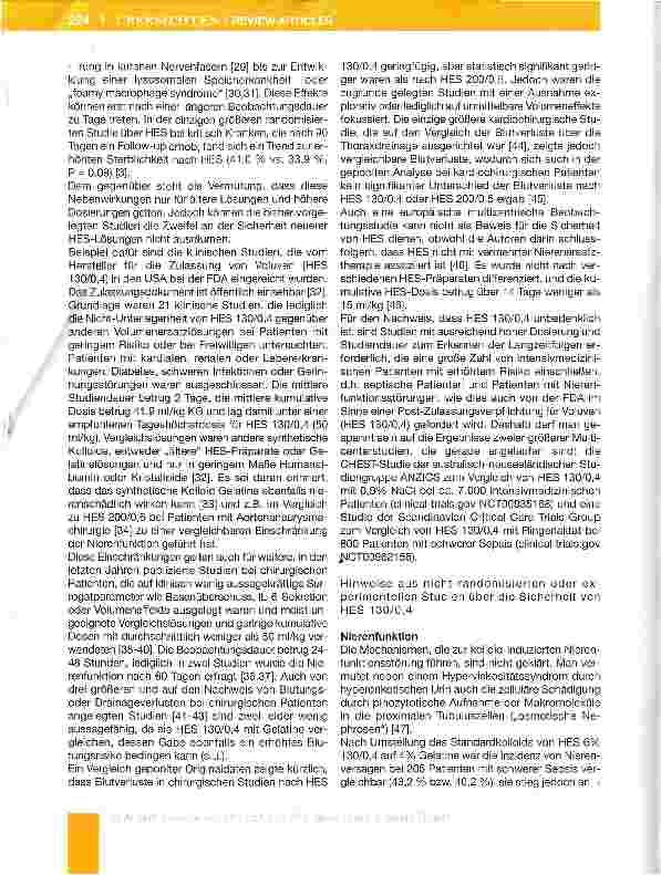 Vorschauseite 5: Volumenersatz beim kritisch Kranken - Glaube und Evidence 2010