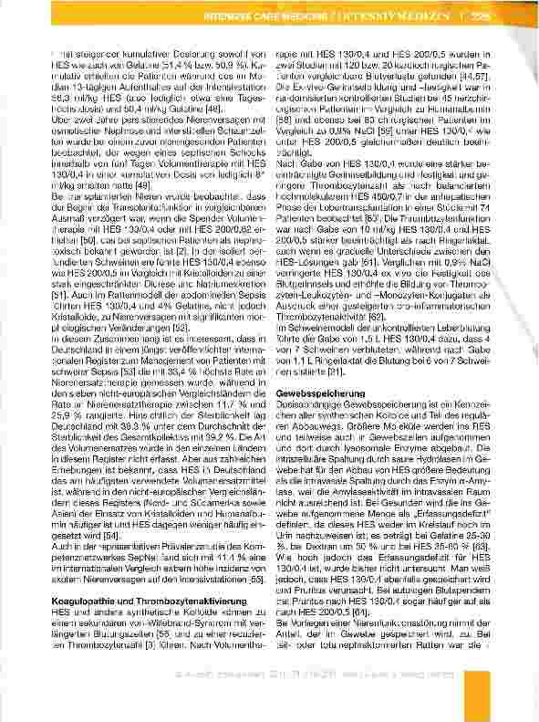 Vorschauseite 6: Volumenersatz beim kritisch Kranken - Glaube und Evidence 2010