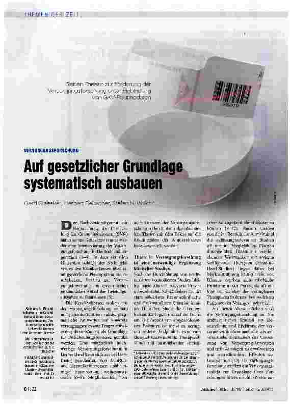 Vorschauseite 1: Auf gesetzlicher Grundlage systematisch ausbauen