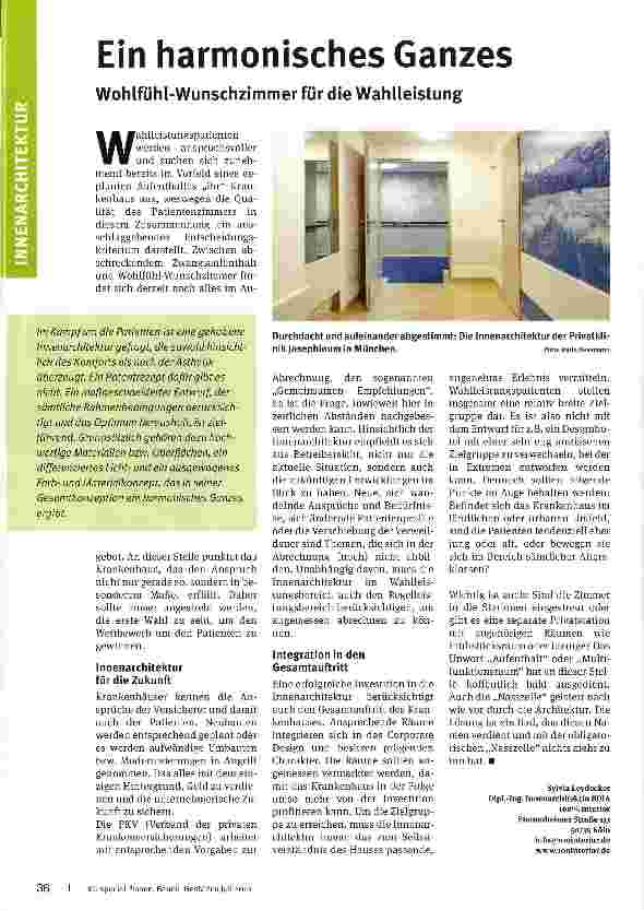 Vorschauseite 1: Ein harmonisches Ganzes