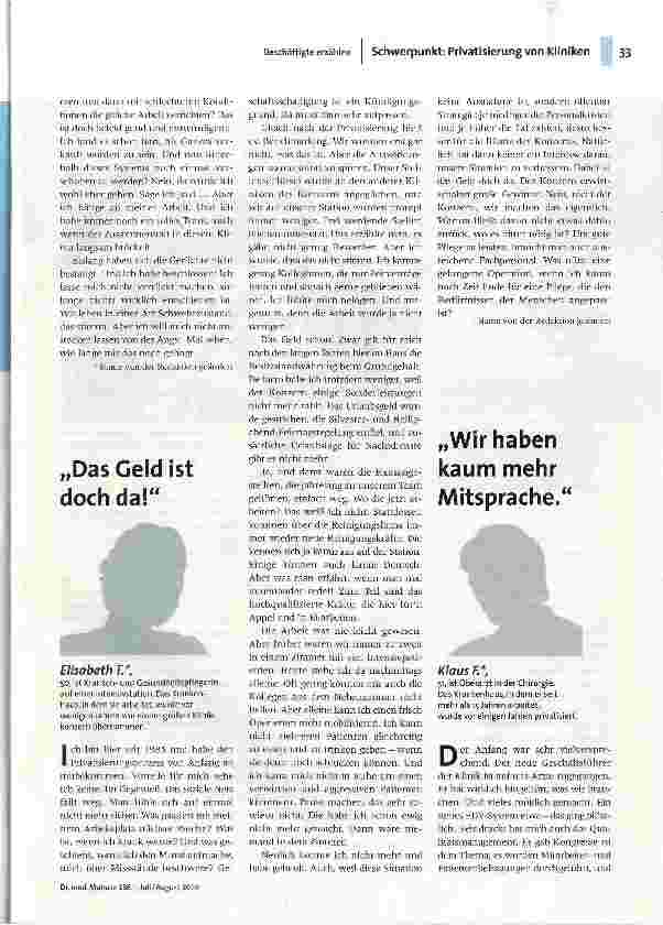 Vorschauseite 2: „Was passiert nächste Woche mit meinem Arbeitsplatz?