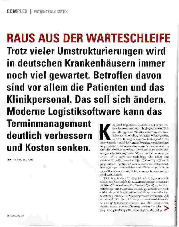 Vorschauseite 1: RAUS AUS DER WARTESCHLEIFE