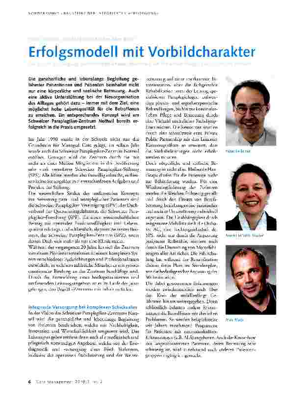 Vorschauseite 1: Erfolgsmodell mit Vorbildcharakter