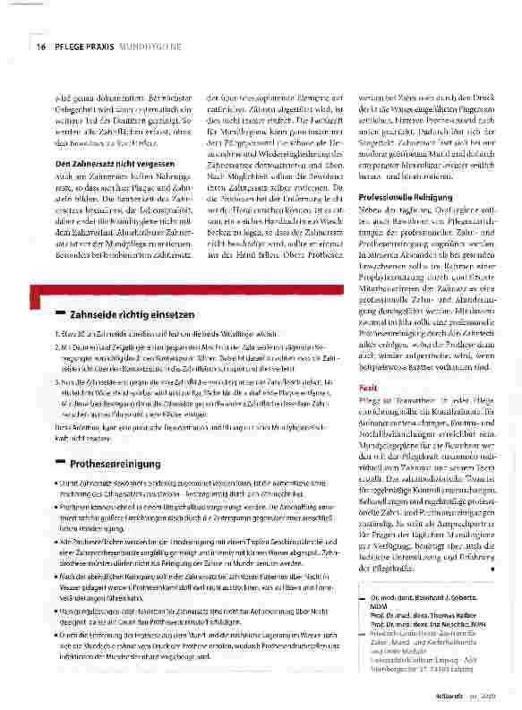 Vorschauseite 3: Zähneputzen - aber richtig