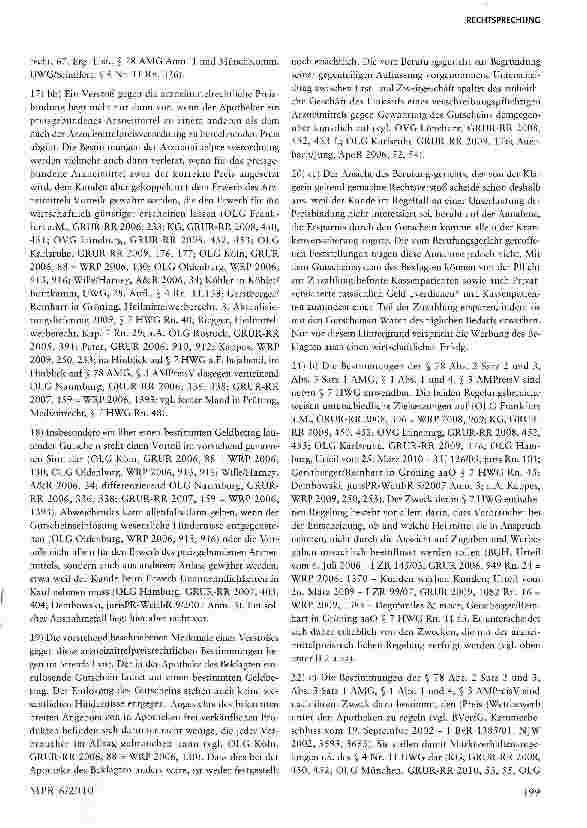 Vorschauseite 3: „Unser Dankeschön für Sie - Bonusprogramme und ihre Prüfung an den Anforderungen des § 7 HWG§§ 3, 4 Nr. 11 UWG; § 7 HWG; § 78 AAAG; §§ 1 Abs. 1, Abs. 4, 3 AMPreisV