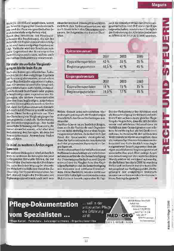 Vorschauseite 2: Erhebliches Potenzial für Auseinandersetzungen Die Entwicklung des Kompromisses betreffend die Unternehmenssteuerreform