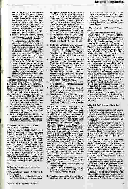 Vorschauseite 2: Erläuterungen zu der Strahlenschutzverordnung vom 30. Juni 1989