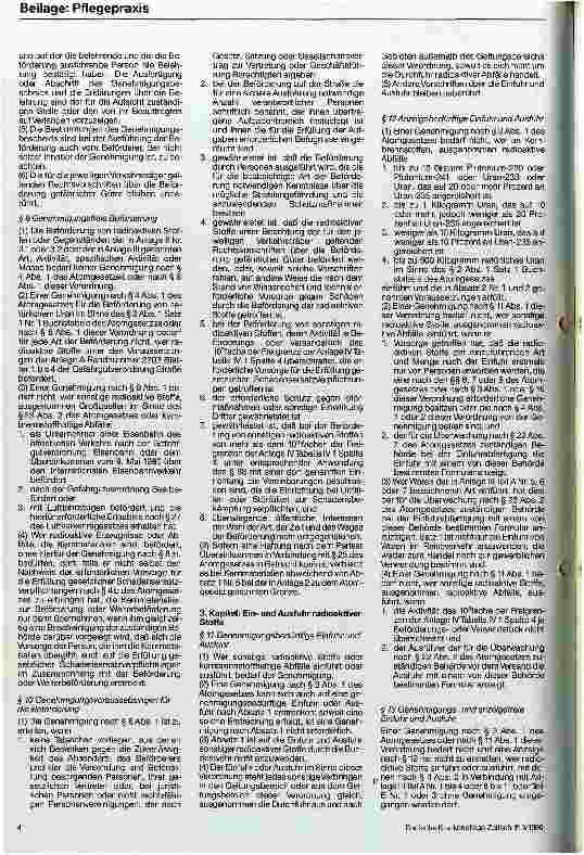 Vorschauseite 3: Erläuterungen zu der Strahlenschutzverordnung vom 30. Juni 1989