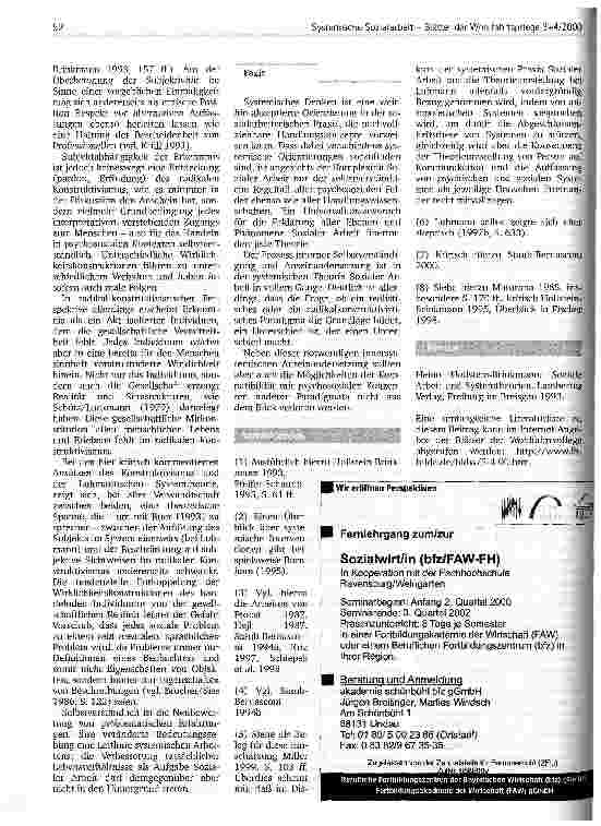 Vorschauseite 4: Systemische Perspektiven in der Sozialen Arbeit