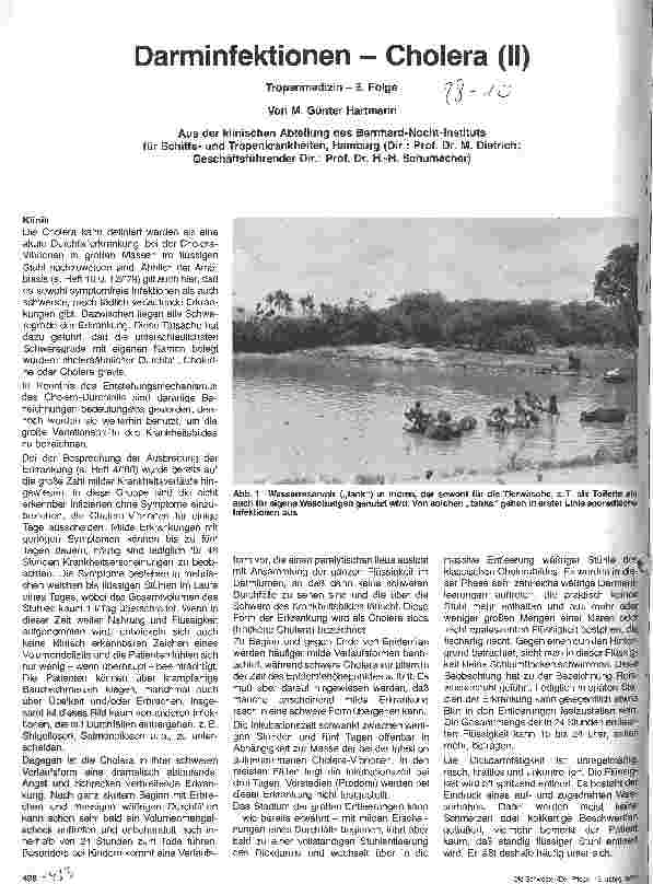 Vorschauseite 1: Darminfektionen - Cholera