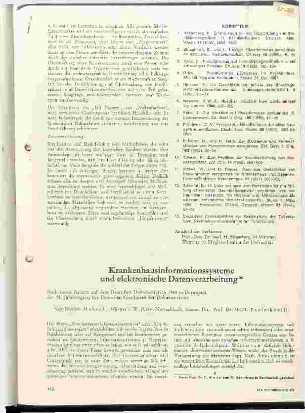 Vorschauseite 1: Krankenhausinformationssysteme und elektrische Datenverarbeitung