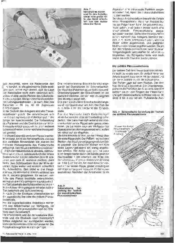 Vorschauseite 4: Die rückenmarksnahen und peripheren Leitungsanästhesien Regionalanästhesie und Schmerztherapie - 3. Folge
