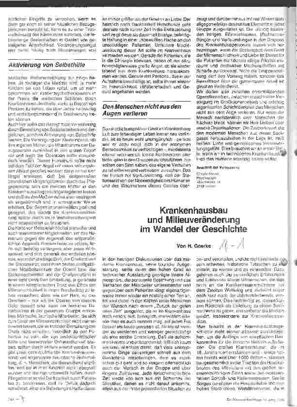 Vorschauseite 1: Krankenhausbau und Milieuveränderung im Wandel der Geschichte