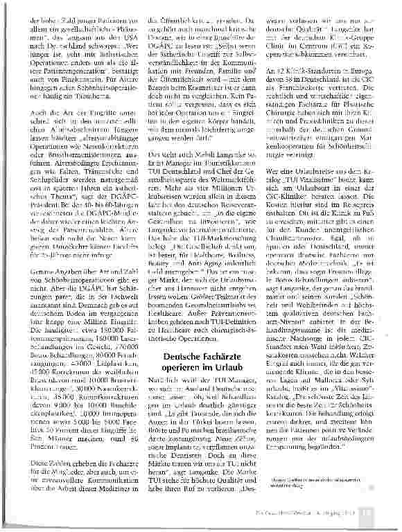Vorschauseite 3: Schönheit, Wohlbefinden, Eitelkeit: Ein Wachstumsmarkt mit Qualität