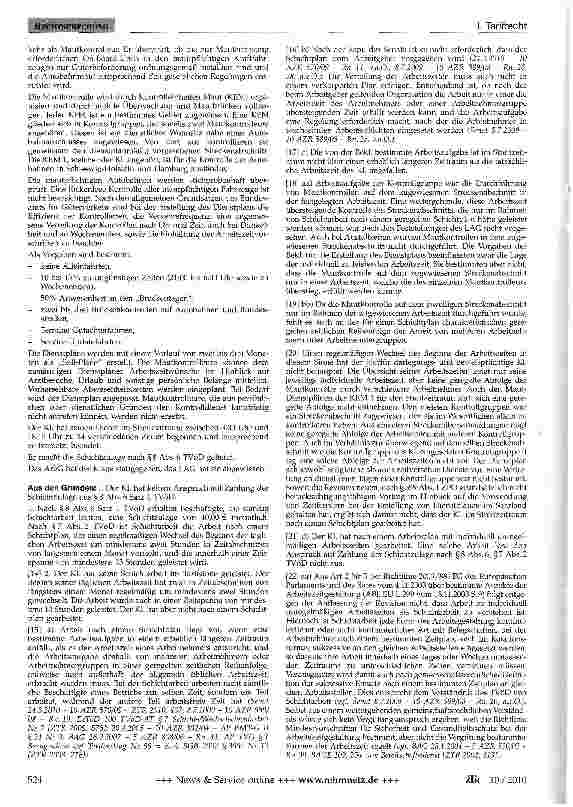Vorschauseite 2: Schichtzulage - Schichtplan - Mautkontrolleur