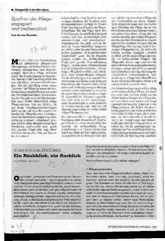Vorschauseite 1: Ein Rückblick, ein Ausblick