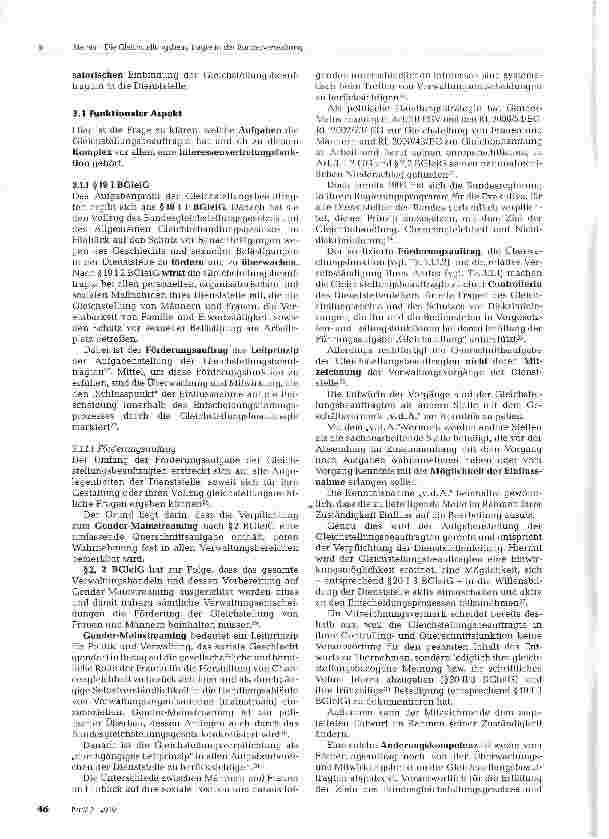 Vorschauseite 3: Die Gleichstellungsbeauftragte in der Bundesverwaltung - Eine Standortbestimmung innerhalb der tripolaren Dienststellen-Figuration