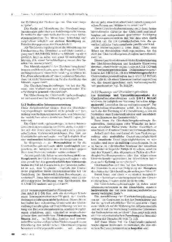 Vorschauseite 5: Die Gleichstellungsbeauftragte in der Bundesverwaltung - Eine Standortbestimmung innerhalb der tripolaren Dienststellen-Figuration