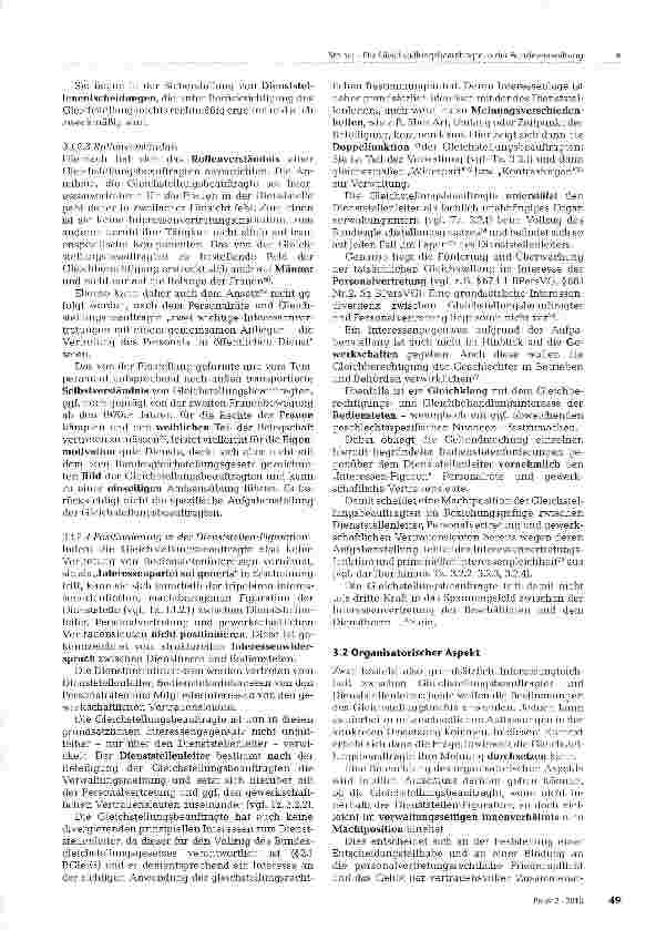 Vorschauseite 6: Die Gleichstellungsbeauftragte in der Bundesverwaltung - Eine Standortbestimmung innerhalb der tripolaren Dienststellen-Figuration