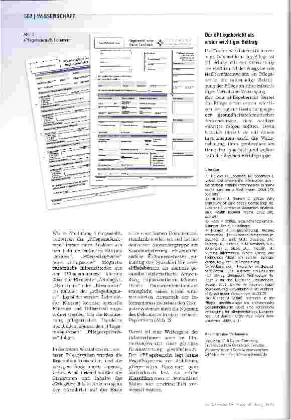Vorschauseite 3: Der elektronische Pflegebericht
