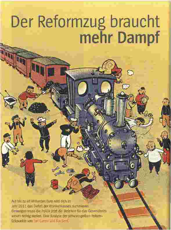 Vorschauseite 1: Der Reformzug braucht mehr Dampf