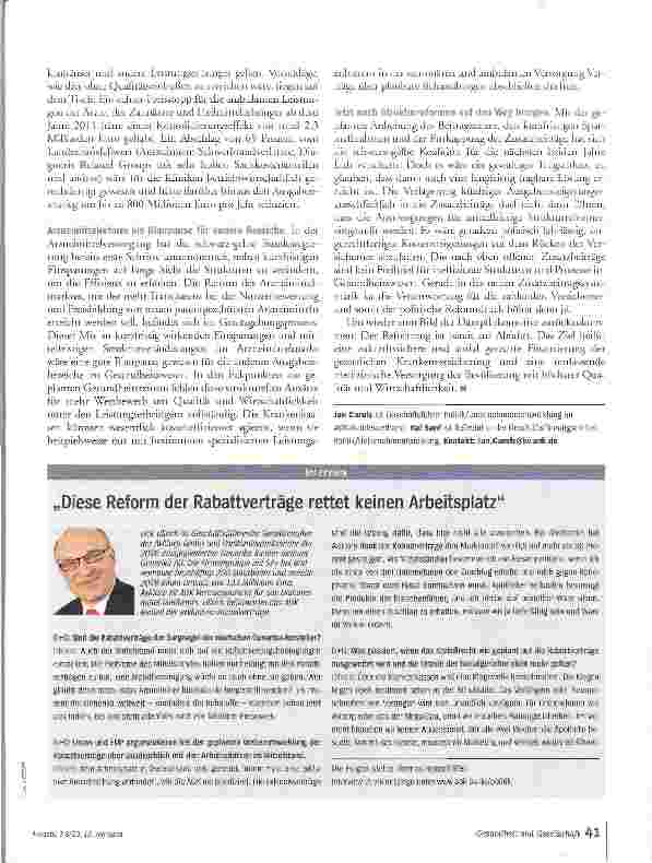 Vorschauseite 4: Der Reformzug braucht mehr Dampf