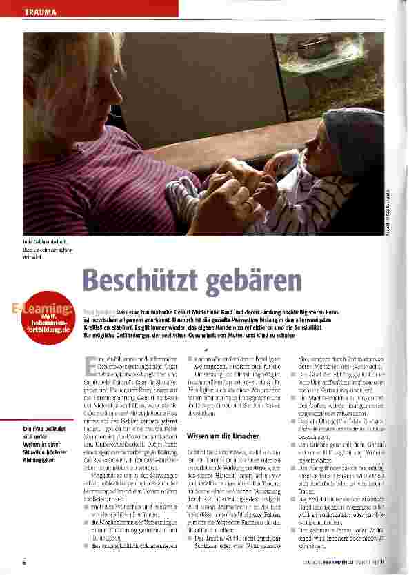Vorschauseite 1: Beschützt gebären