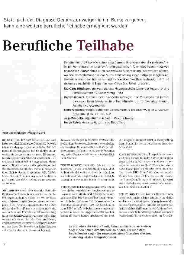 Vorschauseite 1: Berufliche Teilhabe