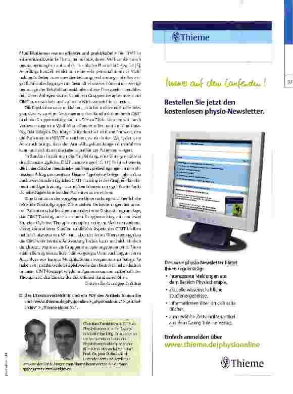 Vorschauseite 4: CIMT-eine Methode wird alltagstauglich
