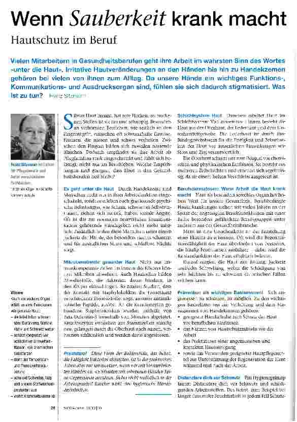 Vorschauseite 1: Wenn Sauberkeit krank macht