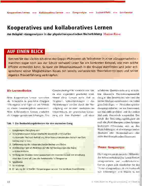Vorschauseite 1: Kooperatives und kollaboratives Lernen