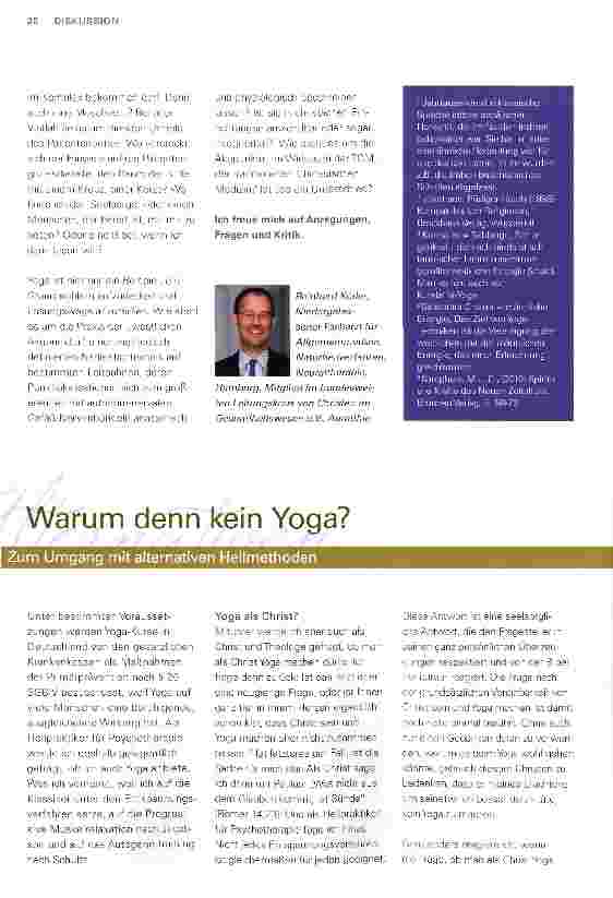 Vorschauseite 1: Warum denn kein Yoga?