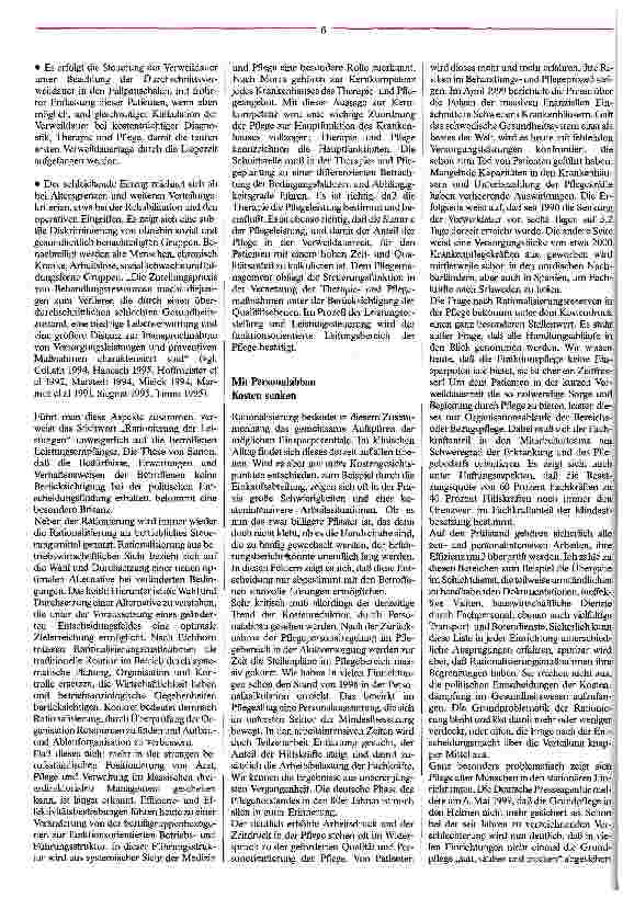 Vorschauseite 3: Ökonomie und Ethik im Widerstreit Menschen würdig pflegen