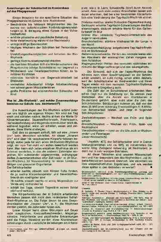Vorschauseite 2: Arbeitsbedingungen und gesundheitliche Belastung