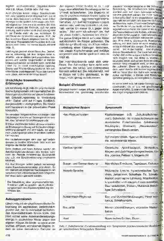 Vorschauseite 3: Psychosomatische Störungen bei Schulkindern