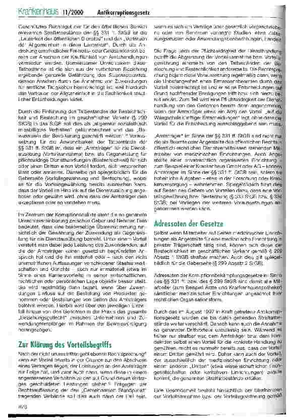 Vorschauseite 3: Gemeinsamer Standpunkt zur strafrechtlichen Bewertung der Zusammenarbeit