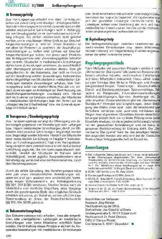 Vorschauseite 5: Gemeinsamer Standpunkt zur strafrechtlichen Bewertung der Zusammenarbeit