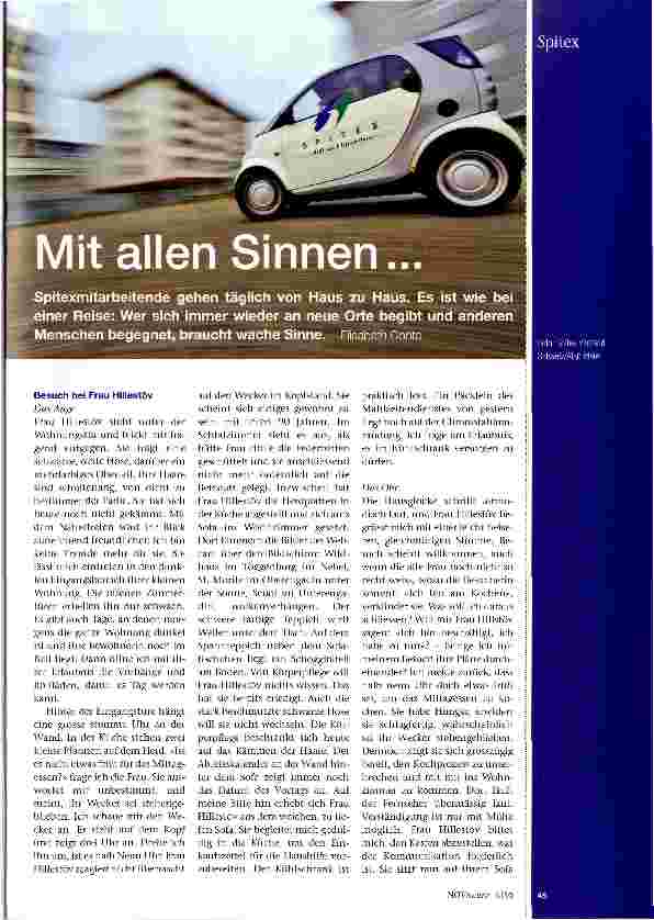 Vorschauseite 1: Mit allen Sinnen