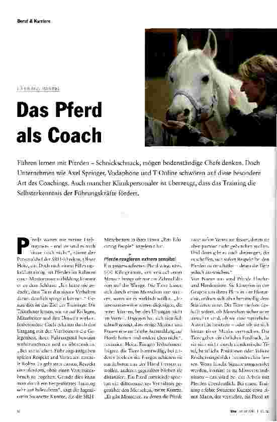 Vorschauseite 1: Das Pferd als Coach