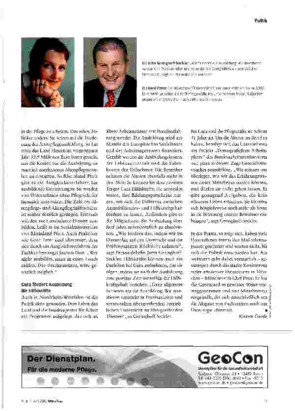 Vorschauseite 2: Die Verbände streiten, die Basis handelt