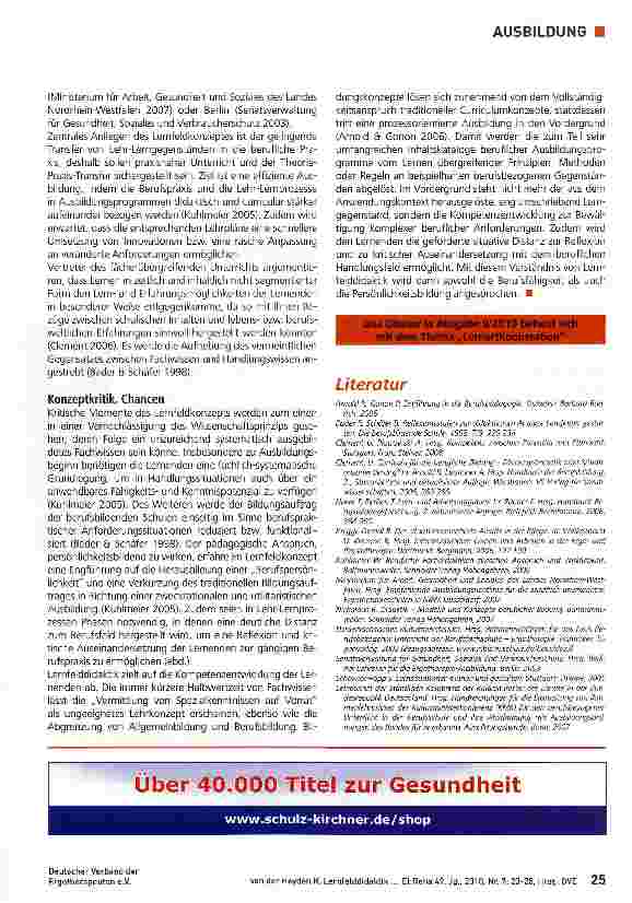 Vorschauseite 3: Ausbildungs-Glossar Teil 8 Lernfelddidaktik